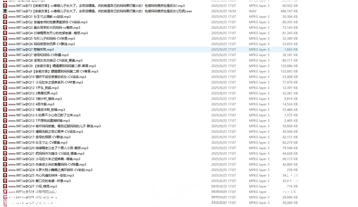 柒柒音声第一季+第二季合集723V/38.3G